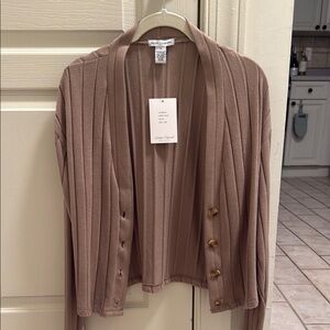 Tan Cardigan Sweater